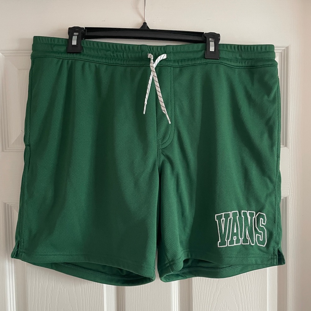 Vans Mesh Shorts - Green - Mens Size XL - 6’ Inseam